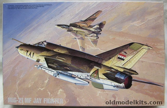 Fujimi 1/72 Mig-21MF Jay Fighter - Iraqi #681 F-14 Killer / Iraqi #4902 / Syrian #1487 Bekaa Valley June 1982 / Afghanistan Air Force #352 / Bangladesh AF #201, H-24 plastic model kit